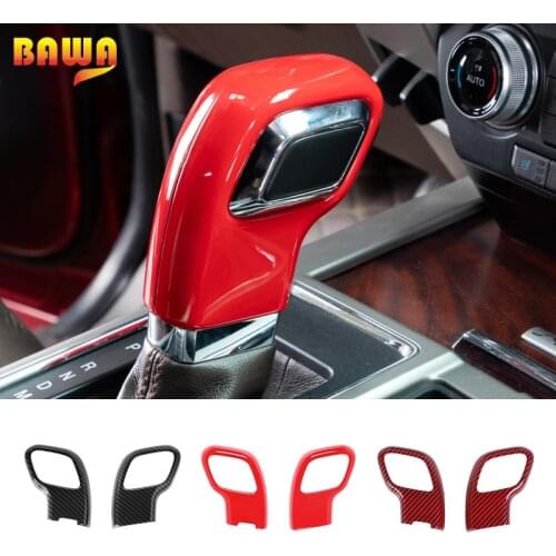 BAWA ABS Car Interior Gears Handle Decorative Cover Sticker Compatible For Ford F150 2015 Up Детали интерьера