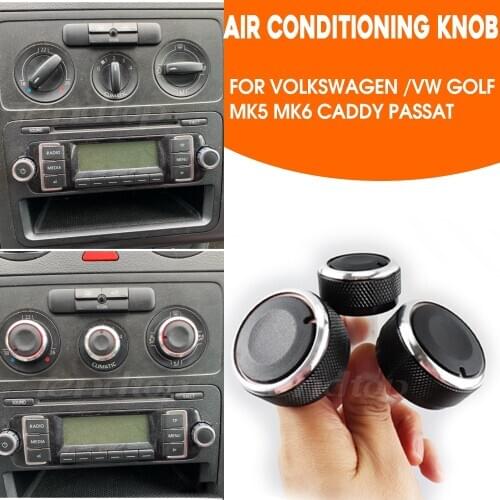 For Volkswagen Bora Tiguan Touran Passta B6 B7 3C FOR Skoda Octavia A5 /B6 Car AC Knob Air Conditioning control Switch