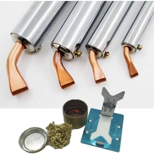 External heat copper Electric Soldering Iron 50W 75W 100W 150W 200W 300W High Power Soldering Iron Chisel Tip Wood Handle