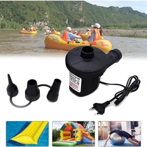 220V 150W Dual-Use Electric Air Pump With EU Plug With 3 Nozzles For Vacuum Storage Compression Bags Inflatable Pool Yoga Ball