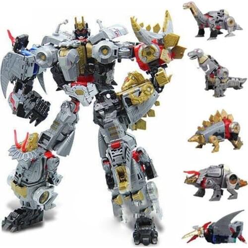 BMB NEW Movie 5 in 1 Oversize 40CM Transformation Action Figure Toys Anime KO G1 Robot Dinosaur Model kids children Boy Toys
