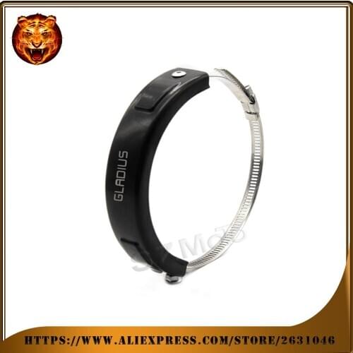 Motorcycle Silencer Round Oval Exhaust Protector Protect Can Cover Circle For SUZUKI SFV650 GLADIUS Scope 100-140mm 4-5.5inch