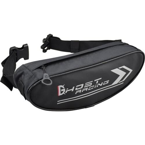 2019 Ghost Racing Universal Leisure Men Black Motorcycle Handlebar Bag Waterproof Motorcycle Front Bag Multi-Functional Bag
