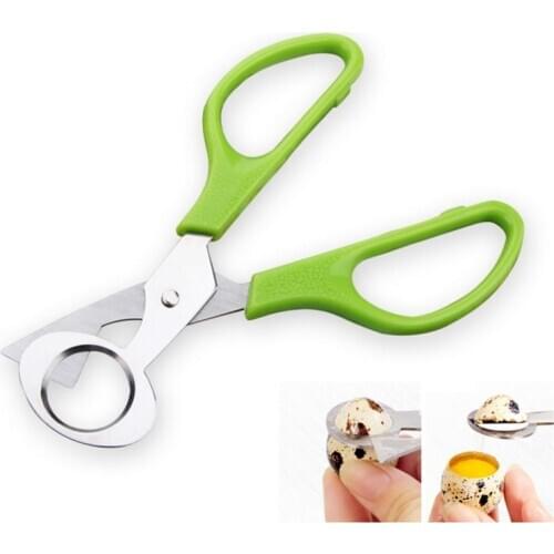 Creative Stainless Steel Cut Whisk Egg Apparatus Pigeon Quail Egg Scissor Bird Opener Kitchen Tool Clipper Gen Eggshell Cutter