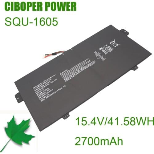 Genuine CIBOPER POWER Laptop Battery SQU-1605 15.4V/41.58WH/2700mAh For Swift 7 S7-371 SF713-51 For Spin 7 SP714-51 41CP3/67/129
