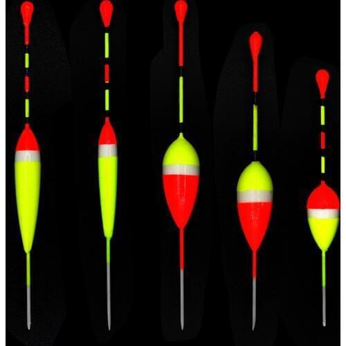 5pcs/lot Ice Fishing Float Foam drift Size 1g 2g 3g Bobber Set Buoy Boia Floats For Carp Fishing Tackle Accessories