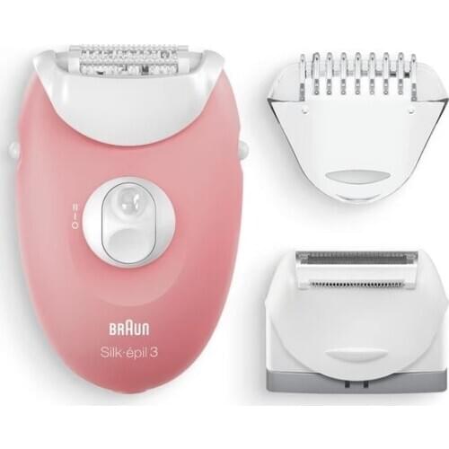 Braun Silk-épil 3 3440 Portable Electric Epilator Woman Epilator Female Epilator Painless Remover Hair Removal Facial Depilation