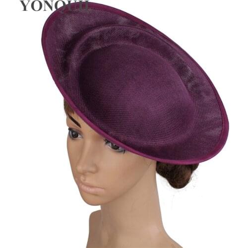 Round Hascinator Base 30 CM Size For Women Wedding Hat Fascinators Party DIY Hair Accessories Bride Church Millinery Cap