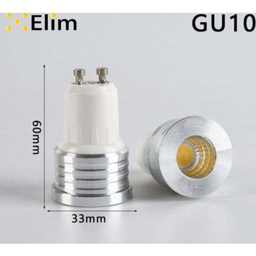 Led Bulb Mini Gu10 Cob Spotlight 3w Dimmable warm white 110v 220v 240v 12v mr16 mr11 living room bedroom table lamp small