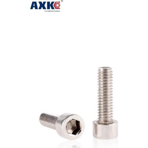 AXK 201 stainless steel cylindrical hexagon socket head screw GB70/DIN912 cup head screw M5*6mm-70mm