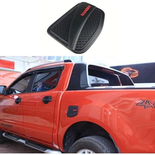 Exterior Fuel Tank Cover Matte Black ABS Plastic Gas Cover For Ford Ranger T6 T7 T8 2012-2019 4X4 Car Accessories