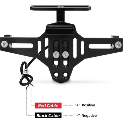 Rear License Number PlateUniversal Motorcycle License Plate Holder Mount Bracket Aluminum Adjusted Angle For BMW R1200GS Z750