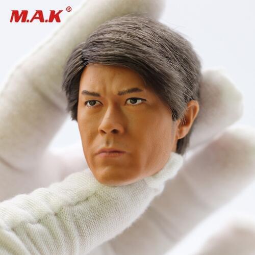 1/6 Scale Hong Kong Movie Star Louis Koo Head Sculpt Figure Accessory Head Carved Model for 12'' Male Figure