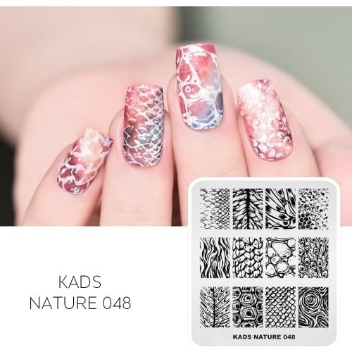 1pc Ocean Mermaid Nail Stamp Plate Animal Scales Pattern Design Nail Art Template Geometric Stainless Steel Stencil Stamp Plate