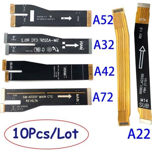 10Pcs/Lot，Motherboard Connector For Samsung Galaxy A22 A72 A32 A42 A52 Main FPC LCD Display Connect Mainboard Flex Cable Ribbon