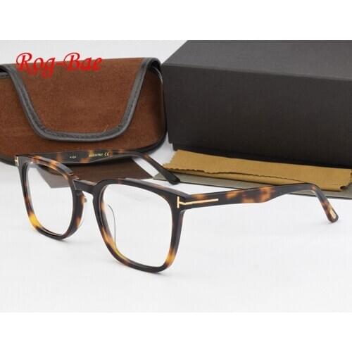 2021 Retro brand glasses frame men TF5065 Acetate Square eyeglasses myopia computer Prescription vintage spectacle frames women