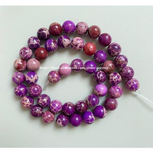 Free Shipping 15" Natural Stone Purple Sea Sediment Turquoises Imperial Jaspers Round Loose Beads 6 8 10MM Pick Size