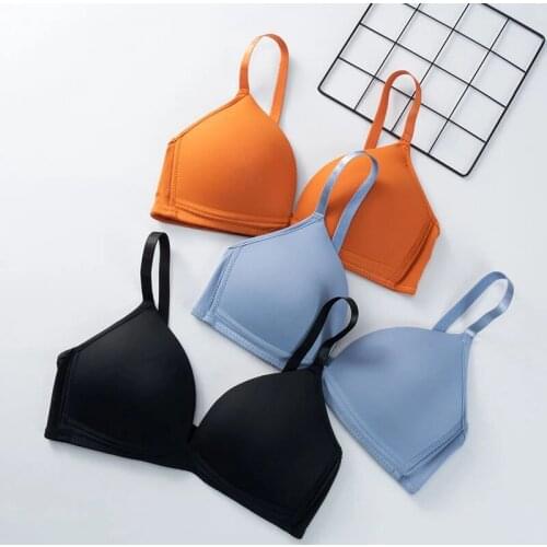 Seamless Bras For Women Push Up Bras No Wire Brassiere Underwear Sexy Candy Color Bra Lingerie Female Bralette Top Lingerie