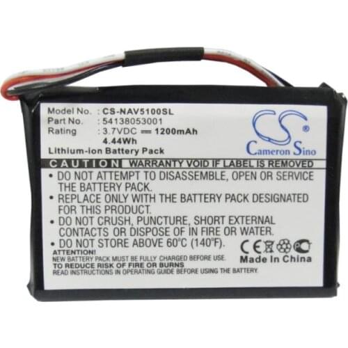 Cameron sino 1200mah battery for NAVIGON 5100 5100 MAX 541380530001 GPS, Navigator Battery
