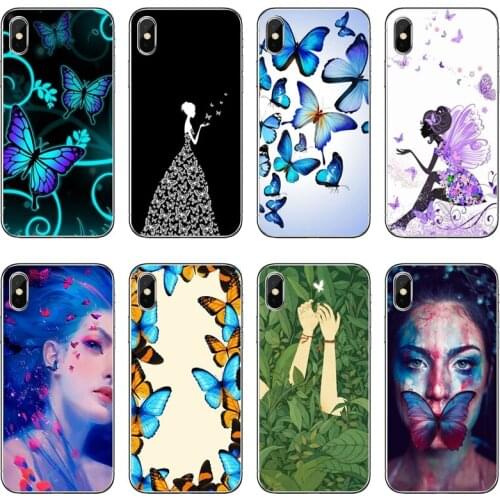 Butterfly Dancing Girl Soft Phone Case For Samsung Galaxy A71 A70 A60 A51 A50 A41 A40 A31 A30 A20E A21S A12 A10 A7 A5 A3