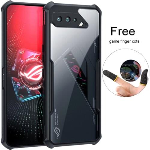 ZSHOW Case for ASUS ROG Phone 5 Armor Case TPU Frame with Clear PC Back Air Trigger Compatible Amazing Drop Protection