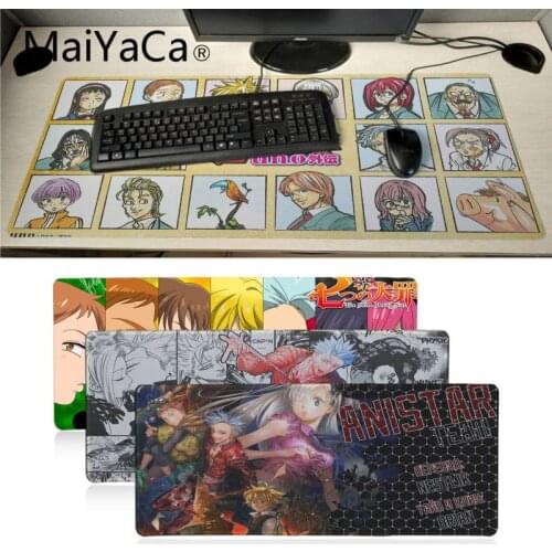 MaiYaCa nanatsu no taizai anime Office Mice Gamer Soft Mouse Pad Gaming Mouse Mat xl xxl 600x300mm for Lol world of warcraft