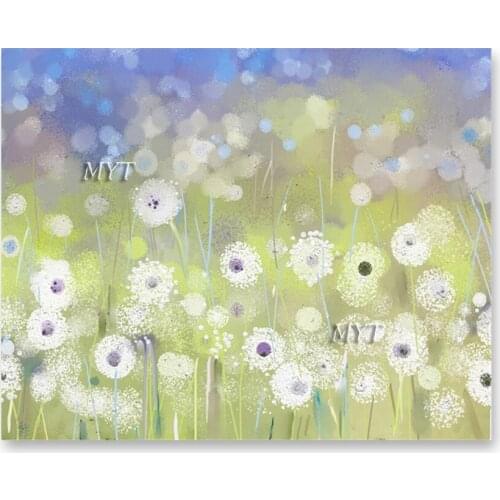 Modern Home Decor White Flower Picture Canvas Art Abstract 100% Hand-painted Texture Floral Oil Painting Wall Decor Picture