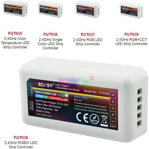 Milight 2.4G LED Strip Light Controller DC12V 24V Max10A dimming/Single Color/CCT/RGB/RGBW/RGB CCT Lamp Tape Dimmer Mi.light