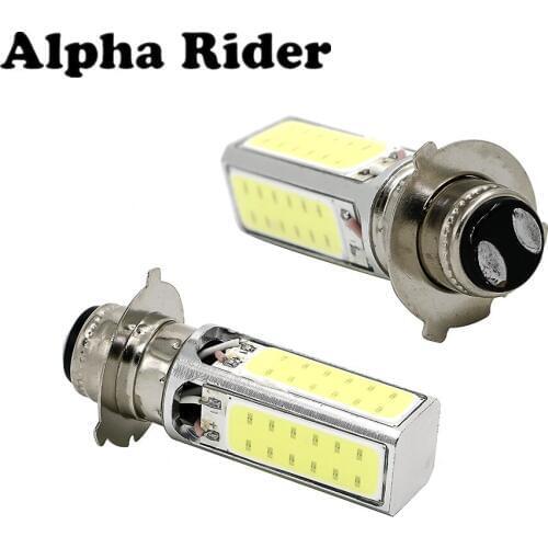 2PCS 12V 8W COB LED H6 Headlight Bulb 6000K For Honda ATC110 125M 185/S ATC200 TRX 125 200 Replace 34901-323-750 34901-HC3-003
