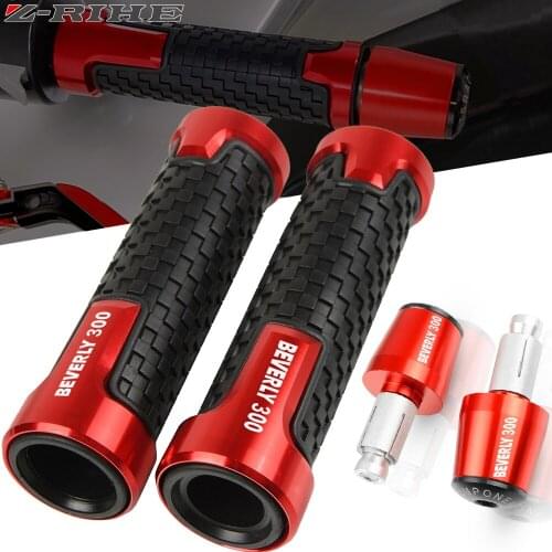 Motorcycle 7/8" 22mm Handlebar Grips Handle Bar Cap Ends Plugs FOR PIAGGIO BEVERLY 300 BEVERLY300 2011-2018 2017 2016 2015 2014