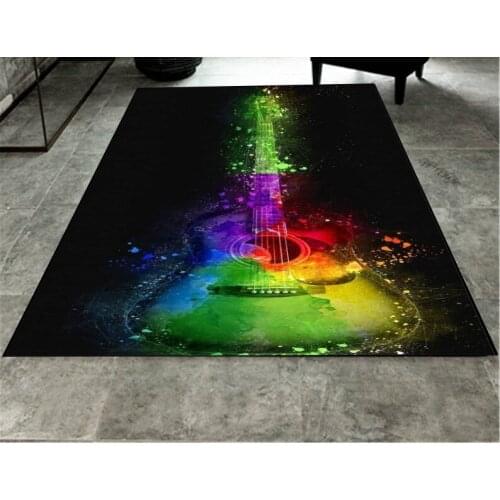 Music Guitar/CD Larger Mat Play Game Mats Baby Craming Bed Area Rugs Parlor Teenager Room Decoration Floor Mats Bedroom