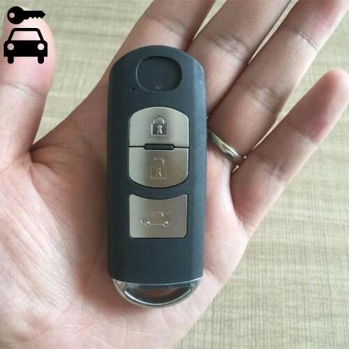 For MAZDA M6 Atenza New Remote Key with Key Blade and Logo 3 Buttons Car Keyless Smart Remote Key 433mhz with ID49 Chip