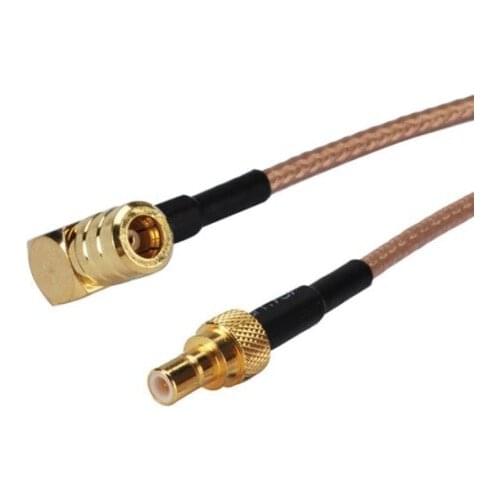 Radio Extension Cable SMB Male To Female Right Angle Pigtail Cable RG316 8" 20CM For XM Sirius