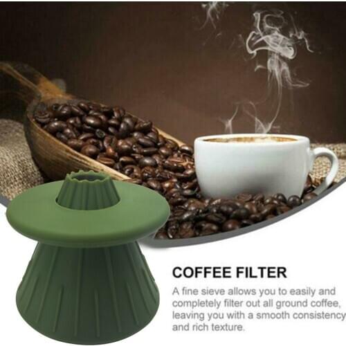 Hand Coffee Funnel Reusable Silicone Coffee Filter Cup Home Kitchen For Travel XH8Z
