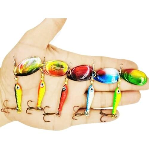 X-Fin 9g 77mm Fishing Tackle Metal Spinner Lure Spoon Wobblers Jig VIB Sharp Hook Hard Baits Artificial Inline Spinner Bait