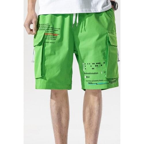 Cargo Shorts Men Fashion Streetwear Men Summer New Classic Mutil-Pockets Vintage Pattern Hip Hop Harajuku Shorts Men 3XL MKD040