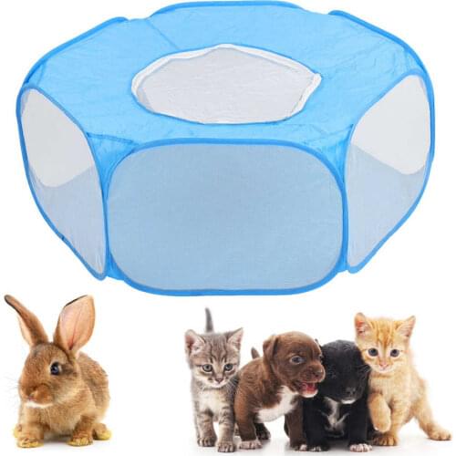 Foldable Small Animal Hamster Fence Auto open Outdoor Indoor Exercise Crawling Pet Tent Pet Dog Cat Rabbit Pet Fence