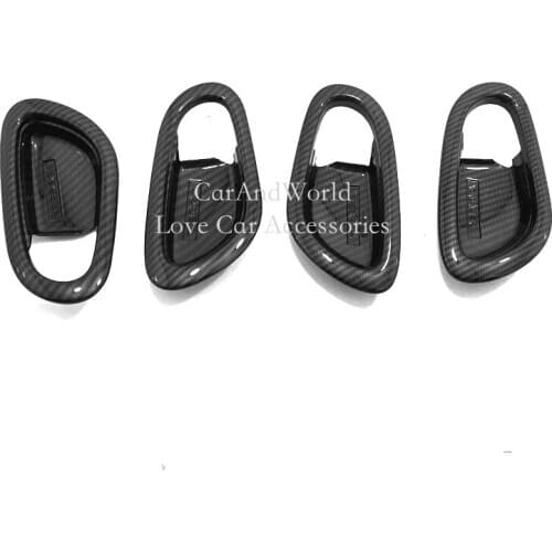 Car Styling ABS Chrome For Nissan NP300 Navara 2017-2020 Car Inside Door Handle Frame Door Bowl Sequins Cover Auto Accessories