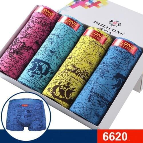 4Pack New Gift Male Underwear Men boxers Fashion Print Designer Classic Modal Boy Boxer Shorts panties Brand Clothing Plus XXXL
