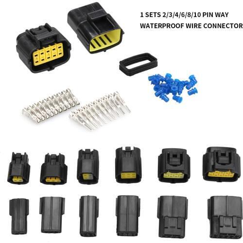 2/3/4/6/8/10 Pin Way Waterproof Wire Connector Plug Car Auto Sealed Electrical Set Car Truck connectors
