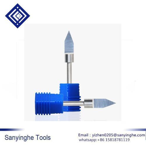 High precision 5pcs/lots 3.175 V type Bit CNC Solid Carbide End Mill 3D Router Bits for Wood Tungsten Woodworking Milling Cutter