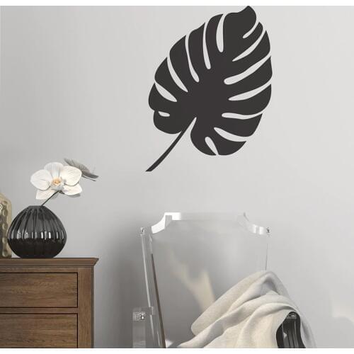 YOYOYU 40 colors Vinyl wall stickers muraux Monstera leaf Removeable Wall Decal Salon Bedroom Livingroom Wall Decor ZX230