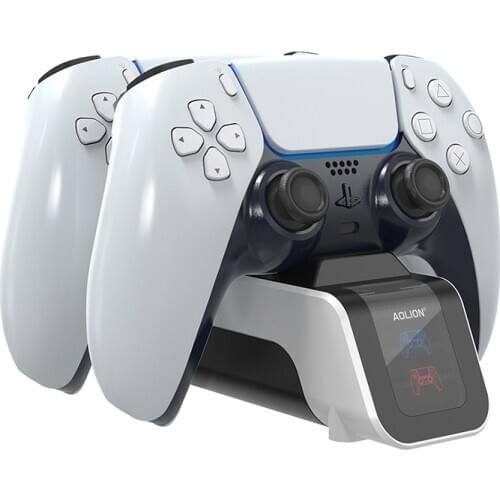 PS5 Controller Charger USB Port DualSense Fast Charging Dock Station with LED Indicator for charge up 2 PS5 Wireless Controllers
