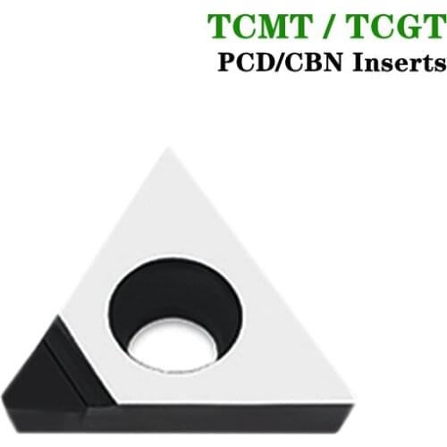 1PC TCMT110204 TCMT110208 TCMT16T304 TCMT16T308 TCGT110204 Diamond Insert PCD CBN TCMT TCGT Blade CNC Lathe Cutter Turning Tools
