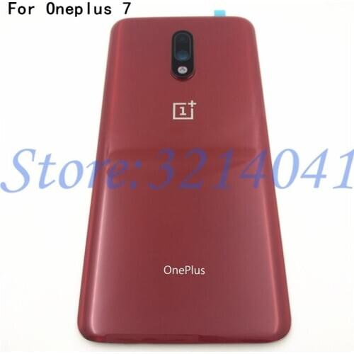 100% Original Glass Back Case For OnePlus 7 Battery Cover Back Rear Door 7 Housing Replacement Parts For Oneplus 7 Back housing