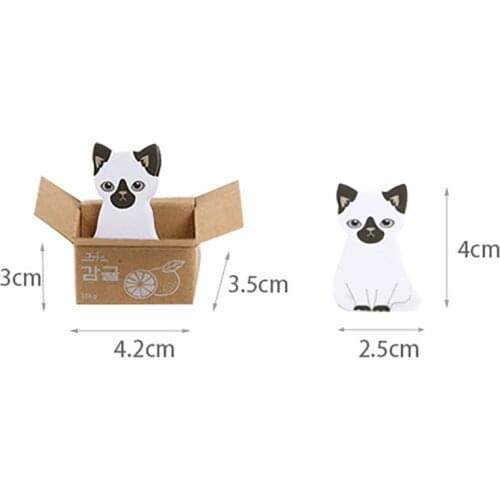 30sheet/pc 3D Kawaii Cat Box Stickers Sticky Notes Office School Supplies Cute Cartoon Notepad Stationery Memo Pads Scrapbooking