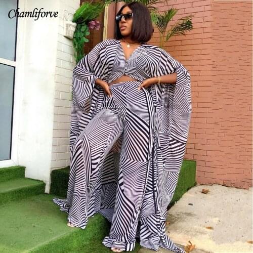 African Clothes For Women Two Piece Set Summer Dashiki 2021 Fashion Long Dress Sets Pants Suits Outfits Party Dresses Plus Size