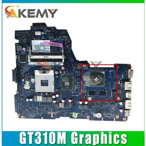 AKEMY Laptop Motherboard For Toshiba Satellite A660 A665 NWQAA LA-6062P K000109850 HM55 GT310M Graphics DDR3 Main board works
