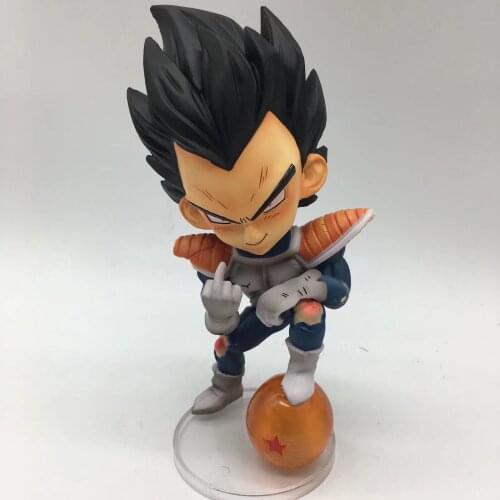 Dragon Ball Z Vegeta Funny middle finger Super Saiyan Figure Model Toys