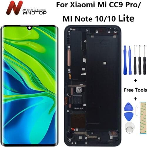 Screen For Xiaomi Mi CC9 Pro Mi Note 10 LCD Display Touch Screen Digitizer Screen Assembly Note10 Lite For Xiaomi Mi Note 10 LCD